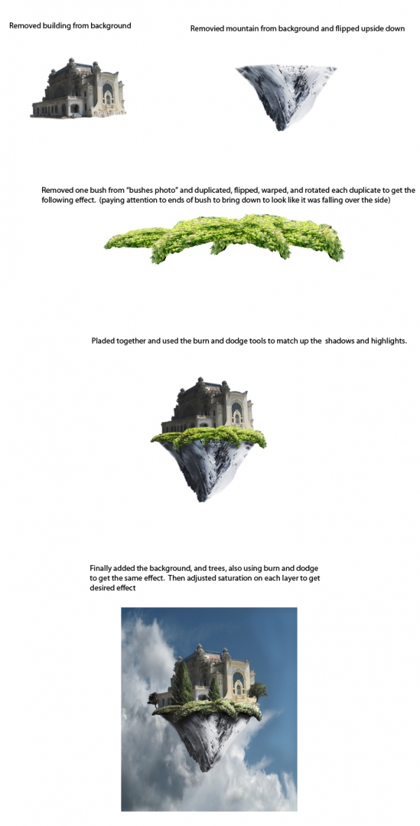 Creation of Floating Island: Step 1